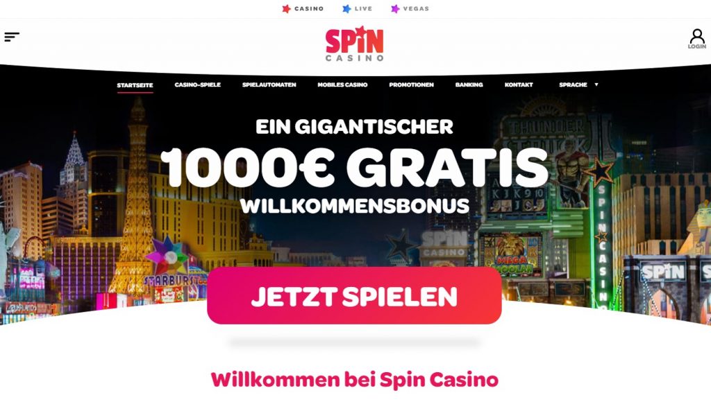 spin casino screenshot