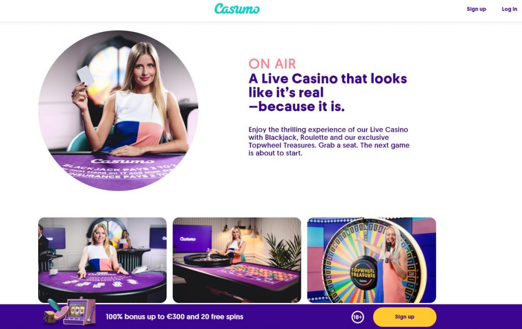 Casumo Casino Screenshot 2019